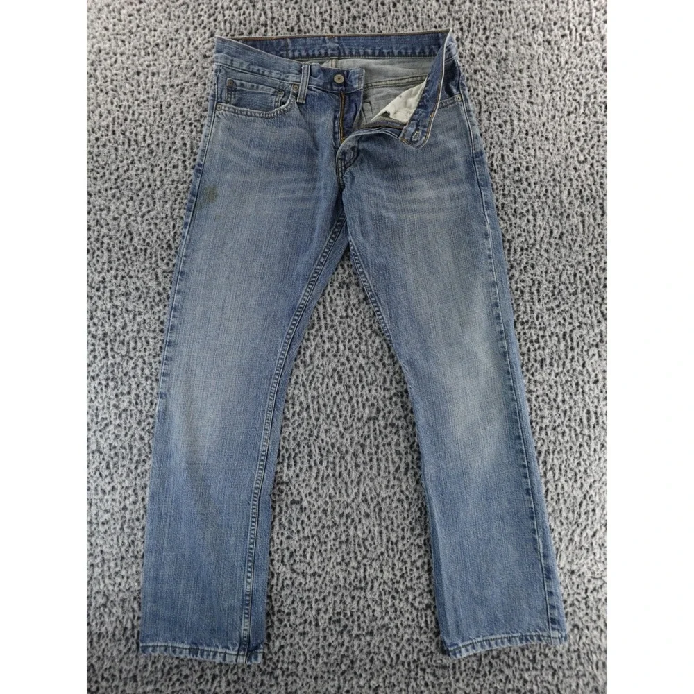 Levis 514‎ Straight Fit Mens Jeans Medium Wash Blue Denim 31x32
